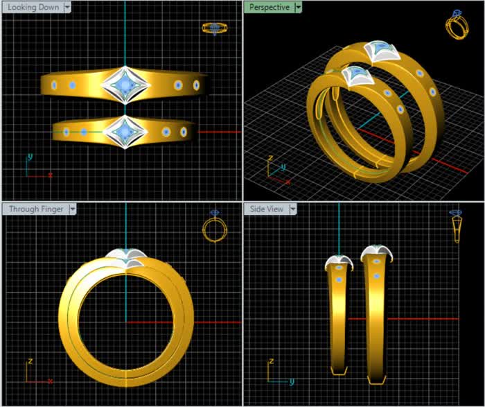 LR92368- Jewelry CAD Design -Rings, Couple Rings, Stackable Rings, Band Rings