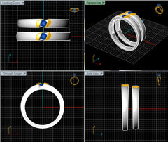 LR92435- Jewelry CAD Design -Rings, Couple Rings, Stackable Rings, Band Rings