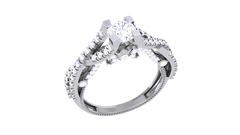 LR90134- Jewelry CAD Design -Rings, Engagement Rings, Solitaire Rings