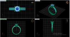 LR92127- Jewelry CAD Design -Rings, Engagement Rings, Solitaire Rings