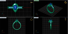 LR92142- Jewelry CAD Design -Rings, Engagement Rings, Solitaire Rings