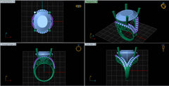 LR92151- Jewelry CAD Design -Rings, Engagement Rings, Solitaire Rings