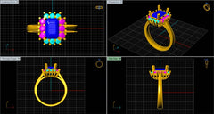 LR92177- Jewelry CAD Design -Rings, Engagement Rings, Solitaire Rings