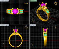 LR92391- Jewelry CAD Design -Rings, Engagement Rings, Solitaire Rings