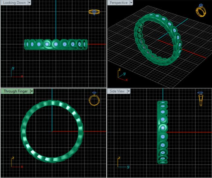 LR92271- Jewelry CAD Design -Rings, Eternity Rings, Wedding Rings