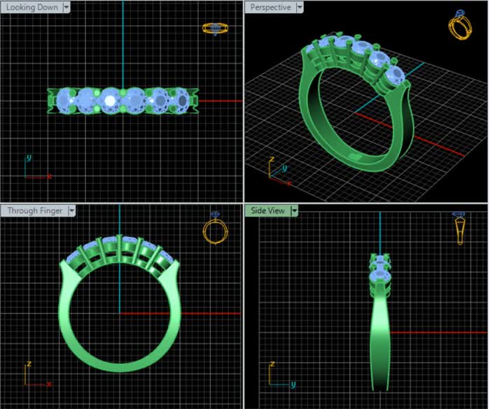 LR92417- Jewelry CAD Design -Rings, Eternity Rings, Wedding Rings
