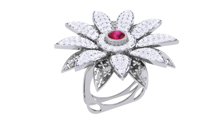 LR90530- Jewelry CAD Design -Rings, Fancy Collection, Color Stone Collection
