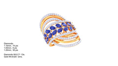 LR90116- Jewelry CAD Design -Rings, Fancy Collection, Fancy Diamond Collection, Color Stone Collection