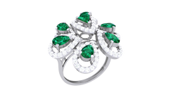 LR90733- Jewelry CAD Design -Rings, Fancy Collection, Fancy Diamond Collection, Color Stone Collection