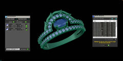 LR91844- Jewelry CAD Design -Rings, Fancy Collection, Fancy Diamond Collection, Light Weight Collection