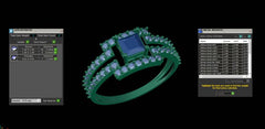 LR91853- Jewelry CAD Design -Rings, Fancy Collection, Fancy Diamond Collection, Light Weight Collection