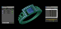 LR91855- Jewelry CAD Design -Rings, Fancy Collection, Fancy Diamond Collection, Light Weight Collection