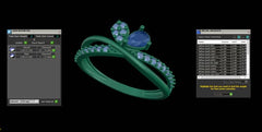 LR91857- Jewelry CAD Design -Rings, Fancy Collection, Fancy Diamond Collection, Light Weight Collection