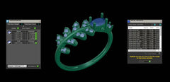 LR91860- Jewelry CAD Design -Rings, Fancy Collection, Fancy Diamond Collection, Light Weight Collection