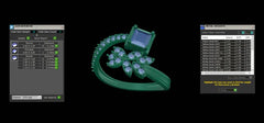 LR91864- Jewelry CAD Design -Rings, Fancy Collection, Fancy Diamond Collection, Light Weight Collection