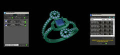 LR91865- Jewelry CAD Design -Rings, Fancy Collection, Fancy Diamond Collection, Light Weight Collection