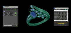 LR91866- Jewelry CAD Design -Rings, Fancy Collection, Fancy Diamond Collection, Light Weight Collection