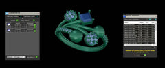 LR91869- Jewelry CAD Design -Rings, Fancy Collection, Fancy Diamond Collection, Light Weight Collection