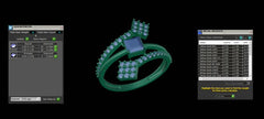 LR91870- Jewelry CAD Design -Rings, Fancy Collection, Fancy Diamond Collection, Light Weight Collection