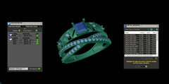 LR91878- Jewelry CAD Design -Rings, Fancy Collection, Fancy Diamond Collection, Light Weight Collection