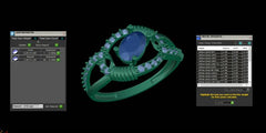 LR91882- Jewelry CAD Design -Rings, Fancy Collection, Fancy Diamond Collection, Light Weight Collection