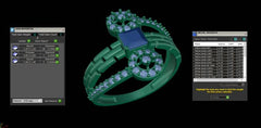 LR91888- Jewelry CAD Design -Rings, Fancy Collection, Fancy Diamond Collection, Light Weight Collection