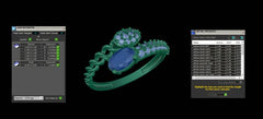 LR91890- Jewelry CAD Design -Rings, Fancy Collection, Fancy Diamond Collection, Light Weight Collection