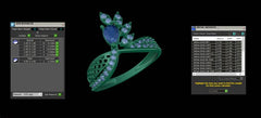 LR91894- Jewelry CAD Design -Rings, Fancy Collection, Fancy Diamond Collection, Light Weight Collection