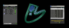 LR91899- Jewelry CAD Design -Rings, Fancy Collection, Fancy Diamond Collection, Light Weight Collection