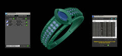 LR91907- Jewelry CAD Design -Rings, Fancy Collection, Fancy Diamond Collection, Light Weight Collection