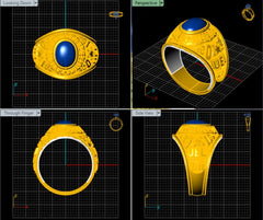 LR92487- Jewelry CAD Design -Rings, Fancy Collection, Gemstone Collection