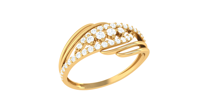 LR90076- Jewelry CAD Design -Rings, Fancy Collection, Light Weight Collection