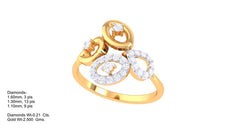 LR90275- Jewelry CAD Design -Rings, Fancy Collection, Light Weight Collection