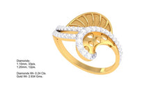 LR90444- Jewelry CAD Design -Rings, Fancy Collection, Light Weight Collection