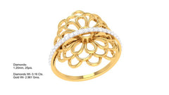 LR90452- Jewelry CAD Design -Rings, Fancy Collection, Light Weight Collection