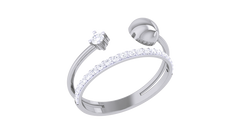 LR90488- Jewelry CAD Design -Rings, Fancy Collection, Light Weight Collection