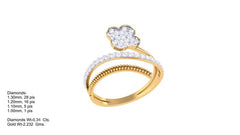 LR90497- Jewelry CAD Design -Rings, Fancy Collection, Light Weight Collection