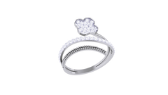 LR90497- Jewelry CAD Design -Rings, Fancy Collection, Light Weight Collection