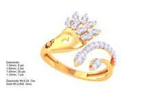 LR90613- Jewelry CAD Design -Rings, Fancy Collection, Light Weight Collection