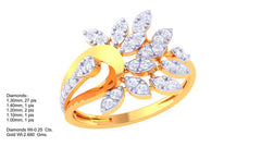 LR90619- Jewelry CAD Design -Rings, Fancy Collection, Light Weight Collection