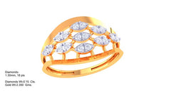 LR90624- Jewelry CAD Design -Rings, Fancy Collection, Light Weight Collection