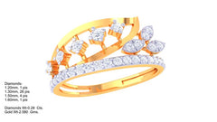 LR90627- Jewelry CAD Design -Rings, Fancy Collection, Light Weight Collection