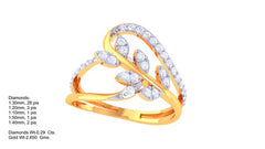 LR90640- Jewelry CAD Design -Rings, Fancy Collection, Light Weight Collection