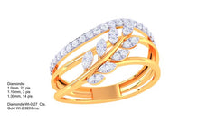 LR90645- Jewelry CAD Design -Rings, Fancy Collection, Light Weight Collection