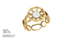 LR90660- Jewelry CAD Design -Rings, Fancy Collection, Light Weight Collection