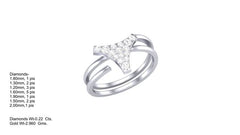 LR90662- Jewelry CAD Design -Rings, Fancy Collection, Light Weight Collection