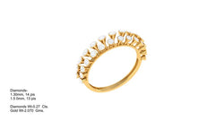 LR90771- Jewelry CAD Design -Rings, Fancy Collection, Light Weight Collection