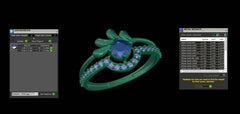 LR91846- Jewelry CAD Design -Rings, Fancy Collection, Light Weight Collection