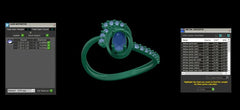 LR91917- Jewelry CAD Design -Rings, Fancy Collection, Light Weight Collection