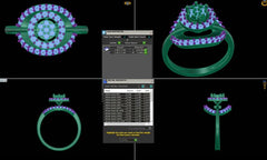 LR90374- Jewelry CAD Design -Rings, Fancy Collection